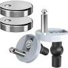 Universal Toilet Seat Fixing Screws and Cover Plate Set