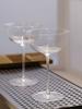 High Foot Cocktail Glass Simplicity Household Kitchen Martini Cup Transparent Crystal Glass Goblet Barware Martini Couple Cup