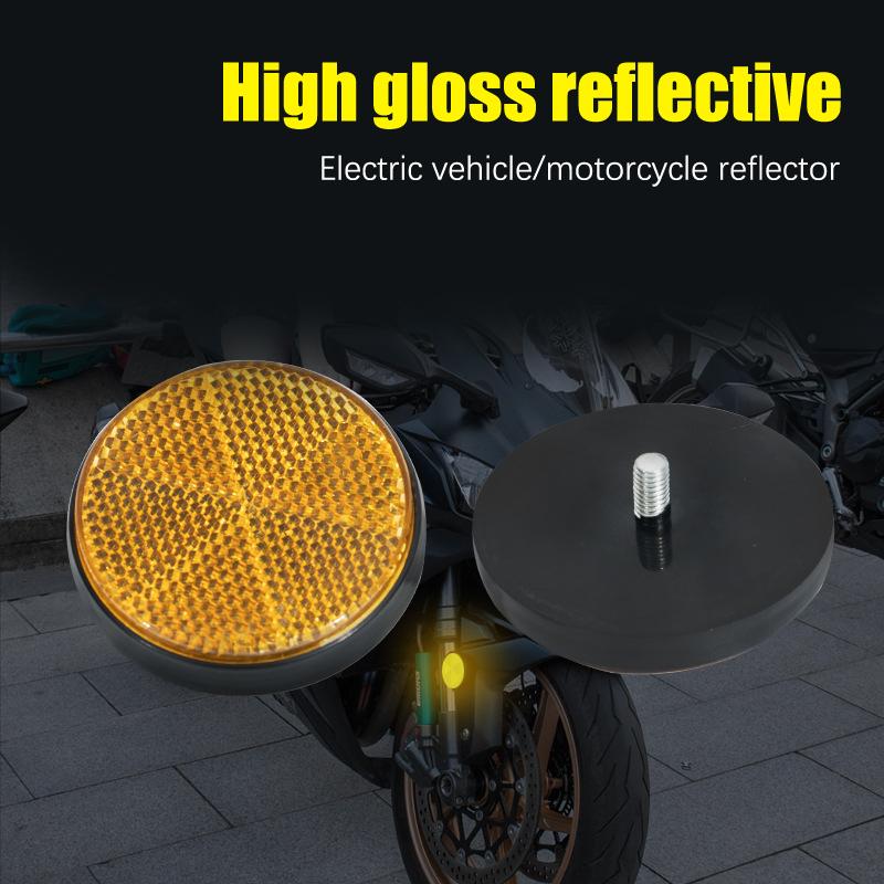 Motorrad, Elektrofahrrad, Hochreflektierender runder Reflektor, Reflektor, Hinterrad-Schutzblech-Bremswarnvorrichtung