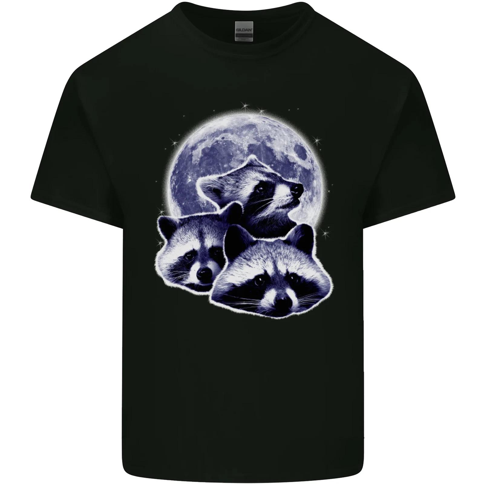 Raccoon Moon Kids T-Shirt Childrens 3XL