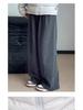 Women's Retro Plaid Wool Fleece-Lined Wide-Leg Pants - Casual Loose Fit for Autumn and Winter