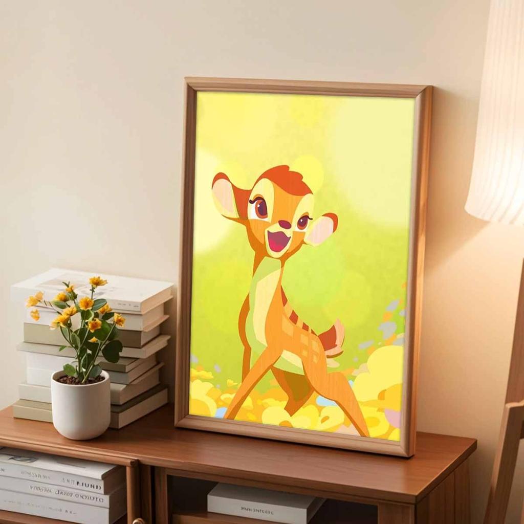 5D Diy Diamond Painting A Happy Little Deer Full Drill Rhinestones Mosaic Embroidery Handmade Products Home Decor Gift