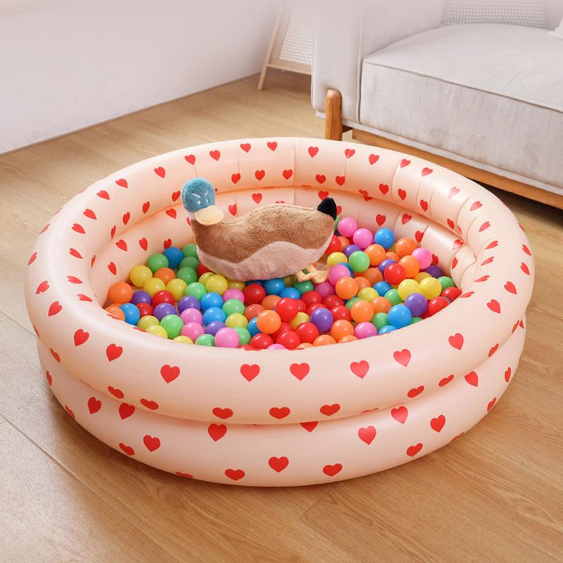 87/114/143CM Piscine Gonflable pour Bébé Jouets Piscine d'Eau Extérieure Piscine pour Nourrisson Rond Chambre d'Enfant Baignoire Anneau de Natation