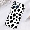 White Black Cow Print Phone Case For iPhone 17 Air 16 15 14 13 11 12 Pro Max Plus 12 13 Mini 16e 17 Pro Max Cover