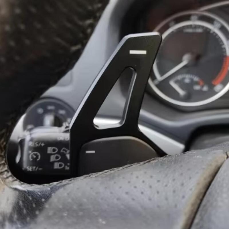 Car Steering Wheel Shift Paddle Extension Shifters Dsg Gear Stickers For Skoda Octavia A5 Mk2 1Z Vrs Combi Rs Superb 2009-2012