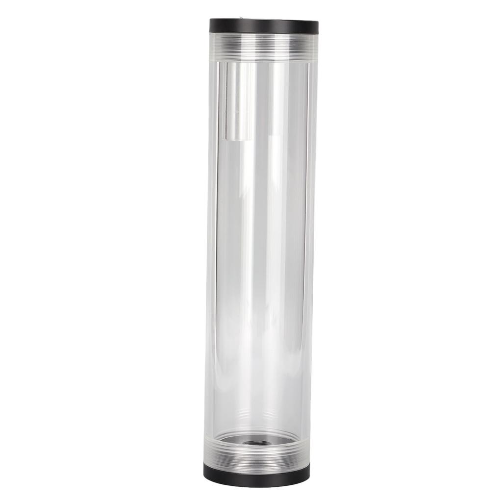 Water Cooling Reservoir 210mm 8.3in Length Acrylic Plastic Material 3 Holes G1 4in Thread Low Noise PC Cooling Tank