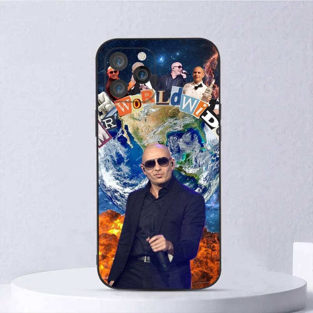 

Mr Worldwides Pitbull Phone Case For iPhone 16,15,14,13,12,11,Plus,Pro Max,XS,X,E,SE,Mini Soft Silicone Black Cover iPhone16pro
