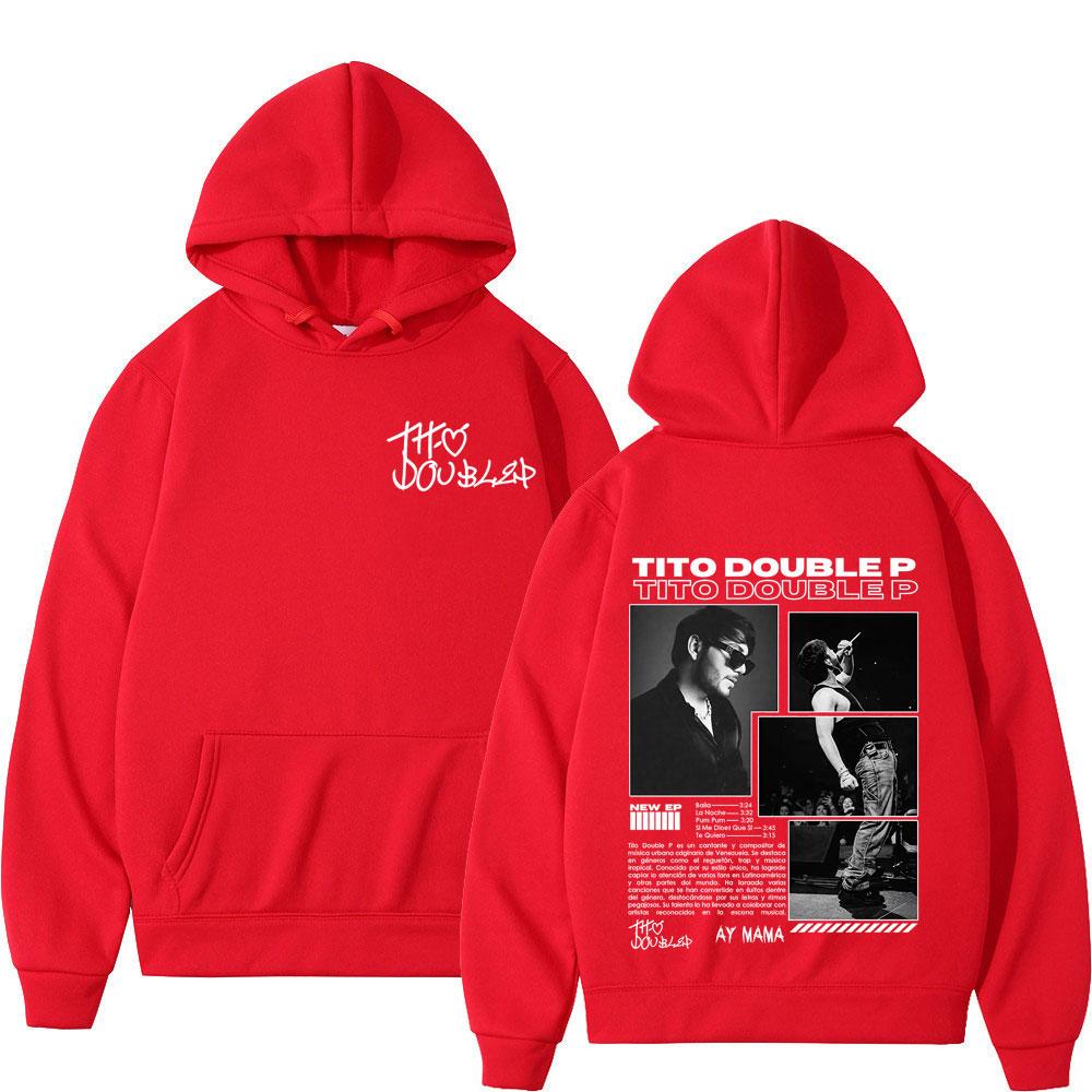 Sänger Tito Doppelalbum Tour 2025 Mode Print Grafik Hoodie Herren Oversized Langarm Oberteil Lässiger Hip-Hop Pullover Fan Geschenke