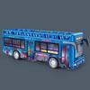 Plastic Sightseeing Bus With Sound And Light Functions Children Inertia Toy