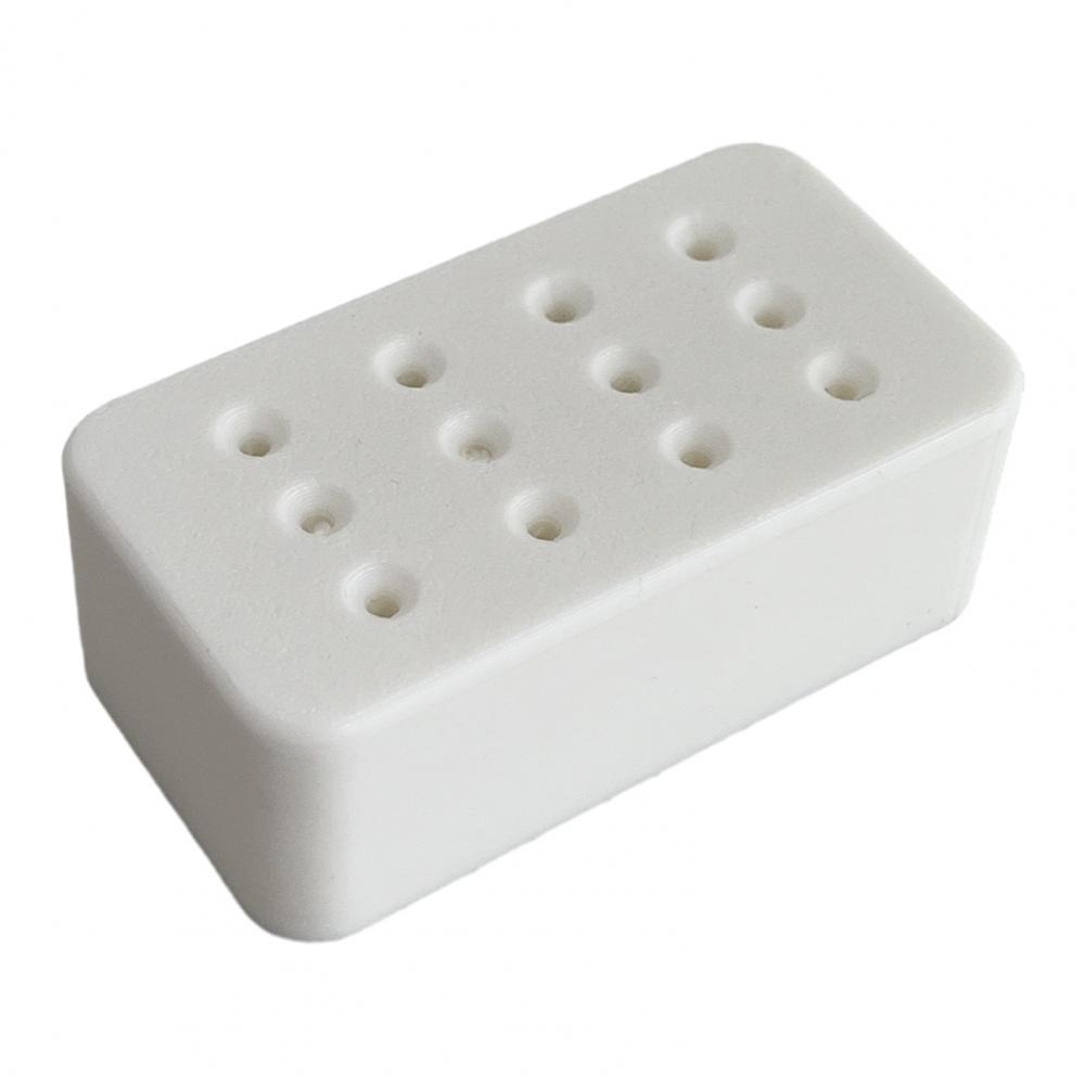 Nail Drill Bits Holder with 12/80 Holes Multi-functional Nail Drill Bits Organizer Manicure Polishing Grinding Head Stand