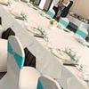 50pieces Premium Easy To Install And Replace Chair Cover Band With Buckle Slider Sashes Bow