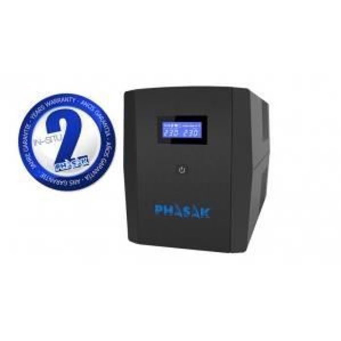 Phasak interactive onduleur ligne interactive onduleur lcd sirius 1260va - 720w