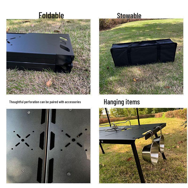 Portable Height-Adjustable Folding Camping Table