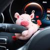 Autoschmuck: Süßes Plüsch-Schweinchen, Handgetriebe-Puppe mit Blinker und Scheibenwischer-Persönlichkeit – Luzifer-Thema