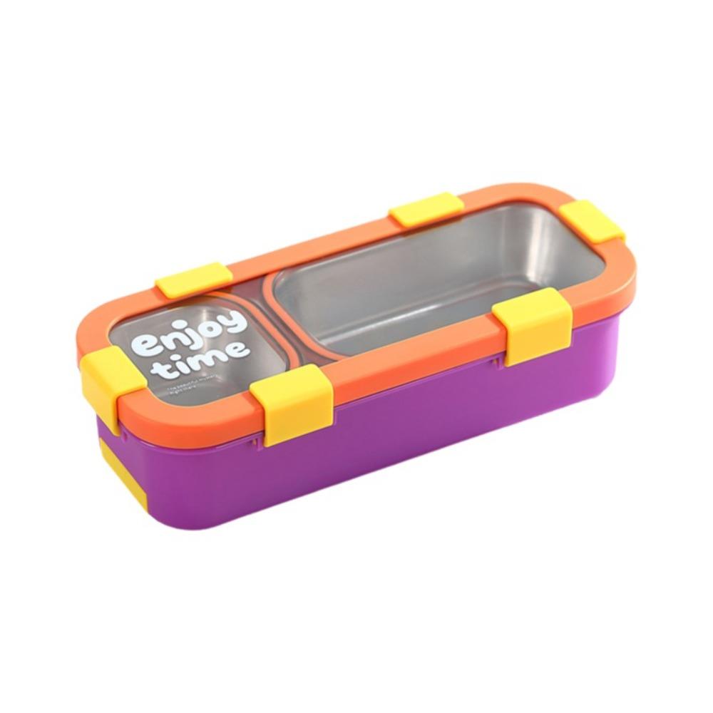 Eco Friendly Stainless Steel Lunch Box Removable Divided Lunch Box Travel Food Tray  Picnic