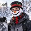 Outdoor Travel Face Shield Christmas Balaclava Mask Santa Claus Elf Reindeer Snowman Cosplay Cold Weather Mask Full Cover for Cycling Skiing