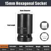 1/2" Drive Deep Impact Socket Set Drive Metric Wrench Black Socket Deep Impact Socket Pneumatic Wrench Head Tire Removal Tools