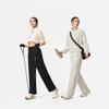Li Ning Fitness Series Thermal Locking Dry And Comfortable Knitted Sports Pants Women Pants AKLV818-1