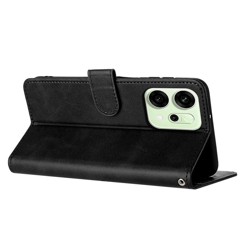 Magnetický flipový kryt Kožené pouzdro Pro OPPO A5 A5X A5m A3 A3X Reno 14 13 12 F 14F FS 13F 12F 5G Pouzdra Jednobarevné Kožená peněženka Tašky