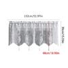 Short Curtains Thread Weaving Window Curtain Enhancing Decoration for Homes or Cafes Decoration Lace Drape