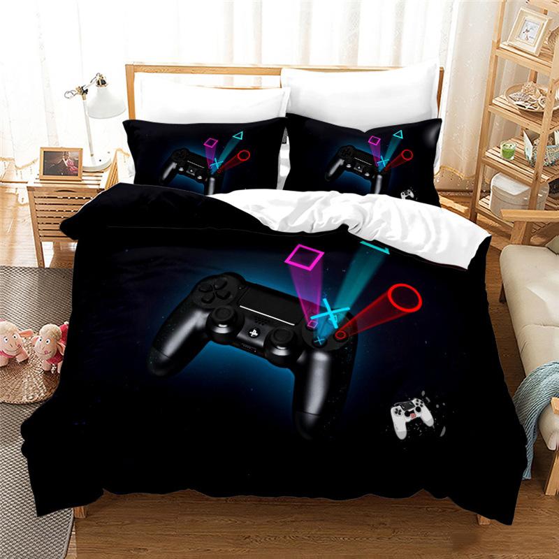Gamepad Digital Printing Bedding Four-Piece Set Three-Piece Set Bed Sheet Quilt Cover