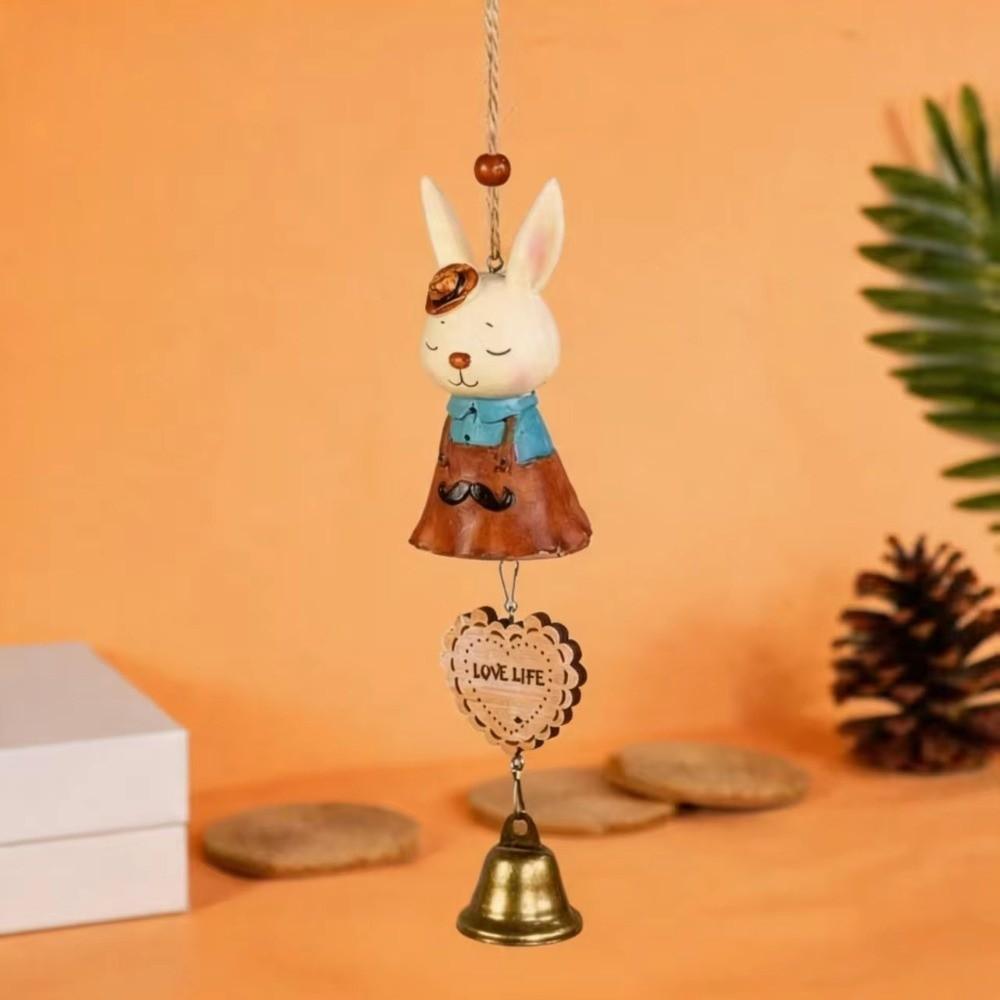 Cartoon Animal Wind Bell Resin Hanging Pendant New Wind Music Pendant Window Decor