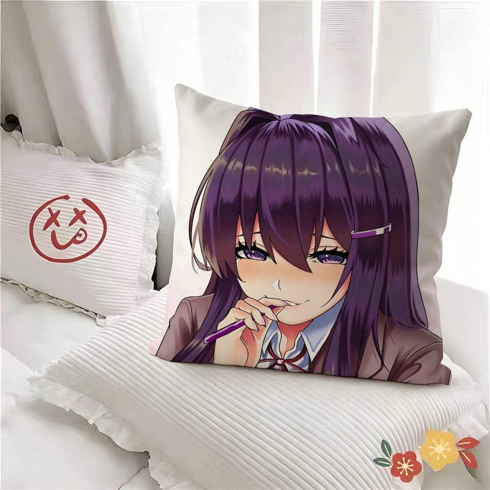 Pc Cartoon Character Yuri Pillow Case Fashion Square Pillowcase Bedroom Sofa Room Ins Decoration Leisure