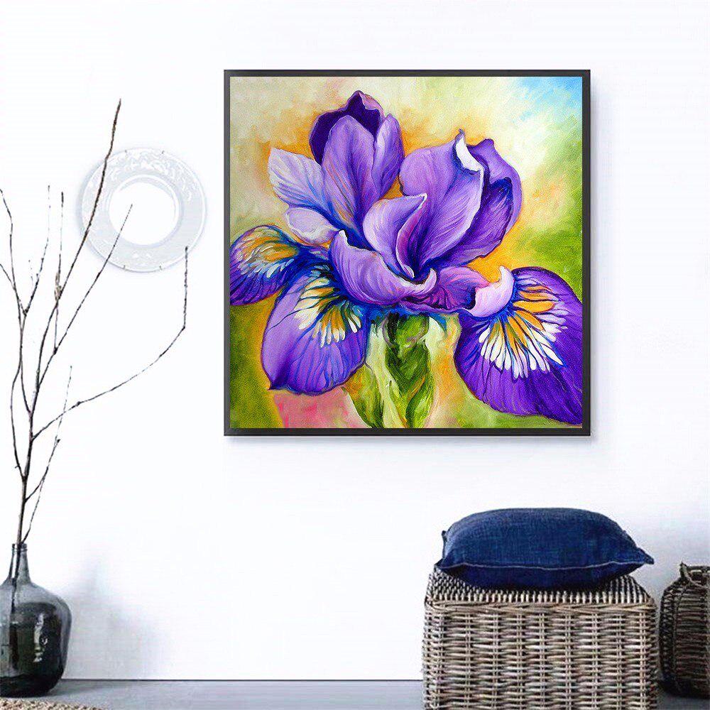 Diamond Painting Round Stones Flowers Diamond Embroidery Flower Hobby And Handicraft Pictures