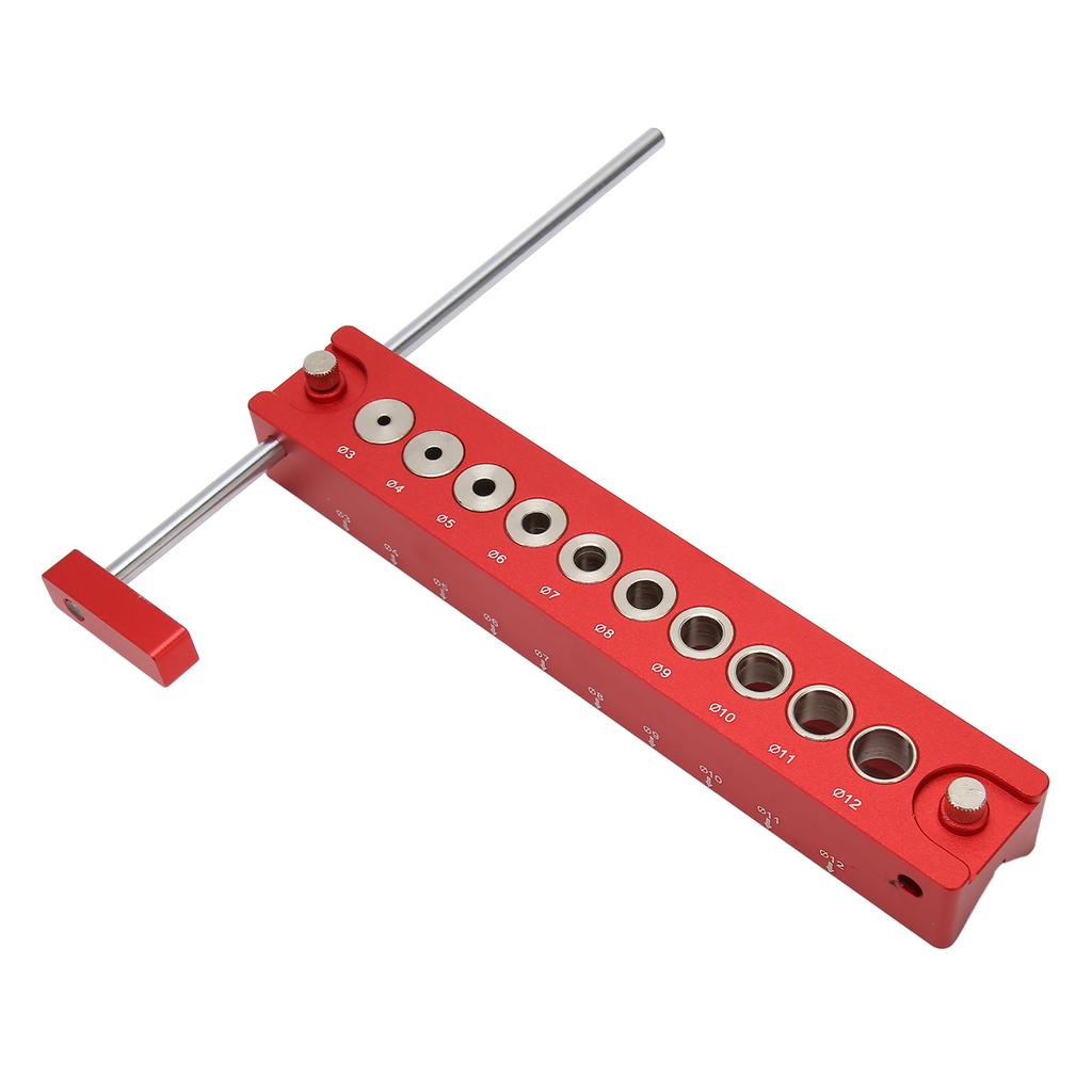 Bohrlochlehre Holzdübel Lochstanze Locator 10 in 1 45 Grad 90 Grad Aluminiumlegierung Bohrhilfe für Holzbearbeitung