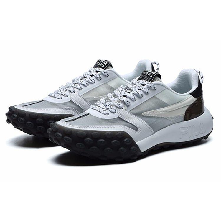 Fila Gara Fabric Top Layer Cowhide TPU Leather Two-Layer Suede Sports Shock Absorbing Wear-Resistant Breathable Low-Top Dad Shoes F12M124140FCW