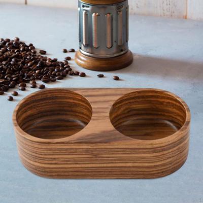 Supporto Tappo Caffè Tappetino Supporto Organizzatore Professionale Stazione di Pressatura Espresso in Legno per Negozio