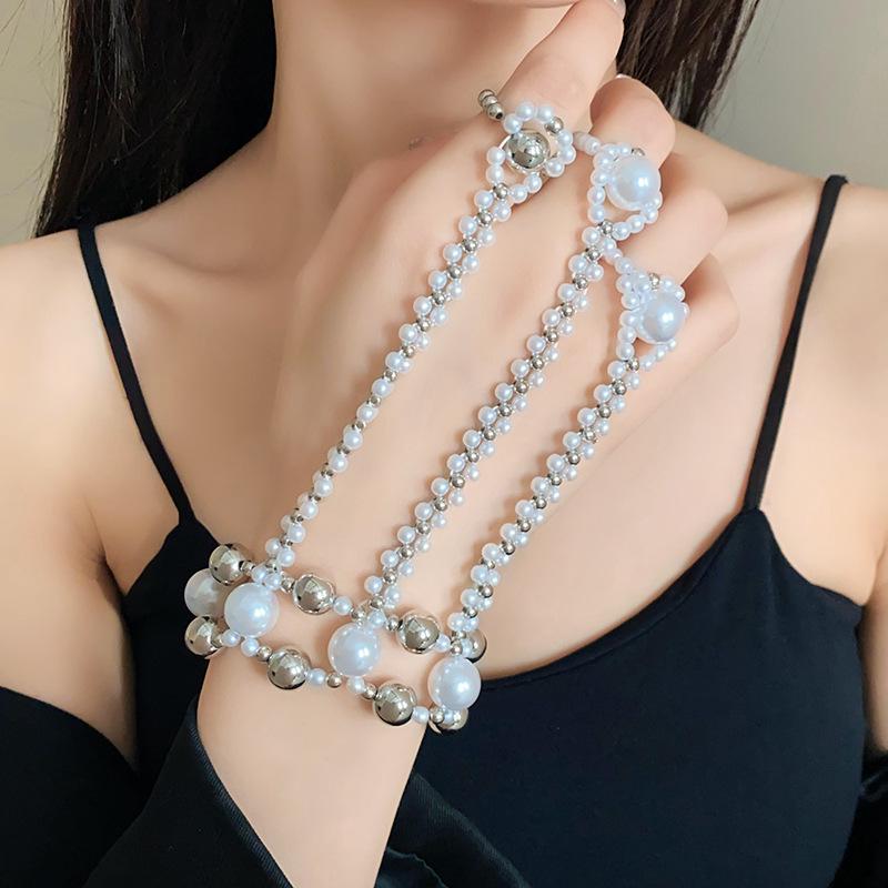 Super Fairy Geometric Pearl Bracelet – Retro Chic Temperament Jewelry for Women