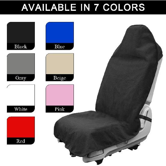 Waterproof Car Towel Seat Cover, Sweating Non-Slip Premium Towel Carseat Cover Protector, Universal Soft Machine Washable Car Truck SUV Front Seat