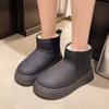 Thick-soled snow boots women's winter new ugly cute big head piled thickened cotton shoes warm bread cotton boots