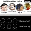 Hair Bands For Men Women"s Headbands, Unisex Black Wavy Spring Sports Headband For Men"s Hair Band Hoop Clips Women Accessories Simple Elastic Non Sli