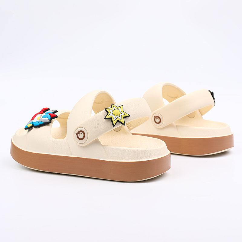 Flexible Soft Eva Boys Summer Slippers Trendy Nonslip Indoor Sandals For Kids In Fun Cartoon Designs