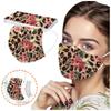 10PCS Adult Leopard Print Plus Flower Three-Layer Ddisposable Protective Mask