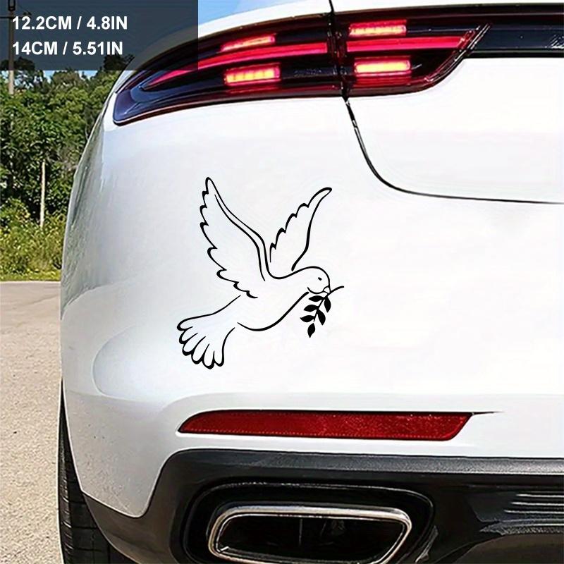 1ks Holubice Míru Olivová Ratolest Samolepky na Auto Kreativní Dekorace Okna Auta Nárazníku Čelního Skla Kreslené Zvíře Auto Příslušenství