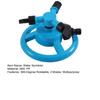 Water Sprinkler with 2 Spray Modes High Pressure Wide Range Coverage Easy To Install 360 Degree Rotating Lawn Sprinkler