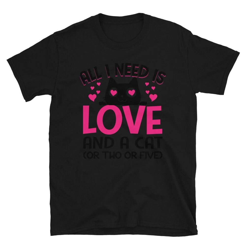 A Cat Or Two Or Five Cute Cat Funny Animal Kitty Cats T-Shirt 4XL