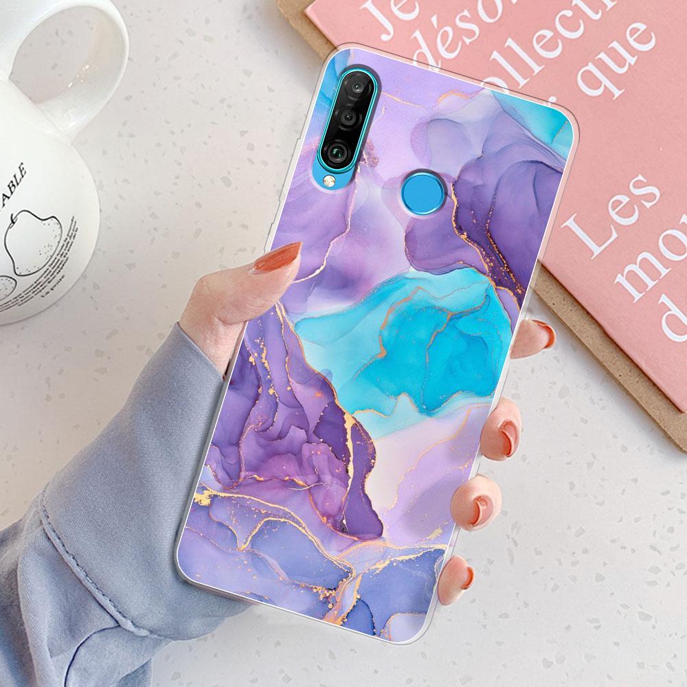 For Huawei P30 Lite Case P30 Lite Back Cover Girls New Fashion Clear Phone Case Fundas Soft Silicone Case For Huawei P30 Lite