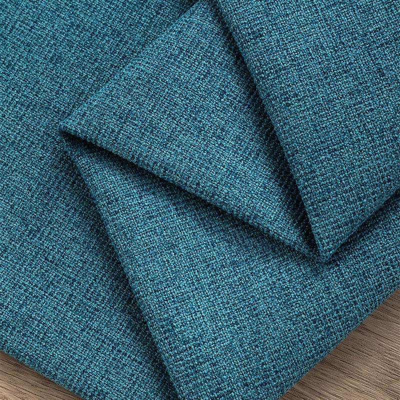 All-Polyester Solid Color Linen-Like Sofa Fabric with Soft Bag Process - Composite Flocking Fine Linen Canvas