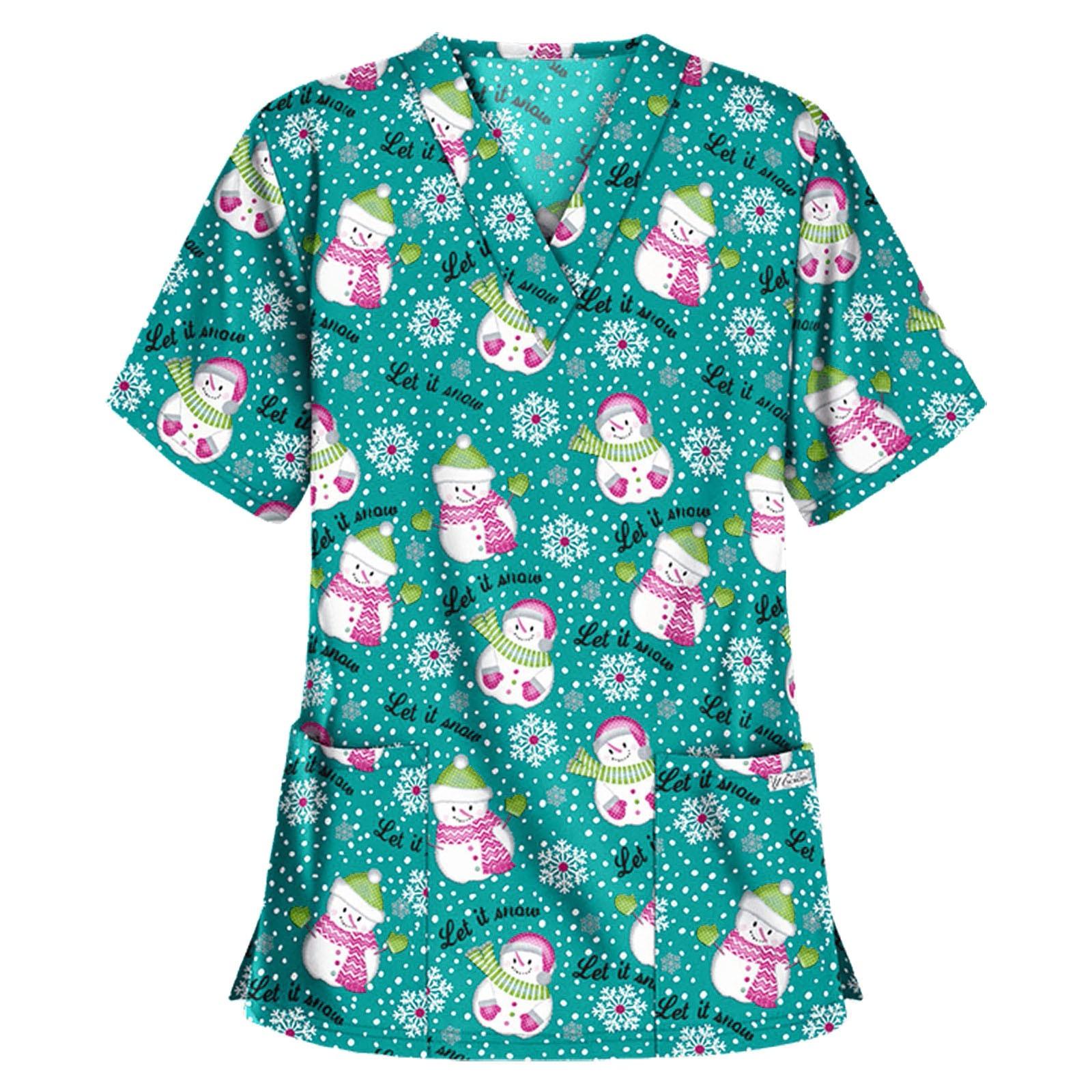 

Женский топ с карманом и коротким рукавом с крестом и V-образным вырезом L зелёный