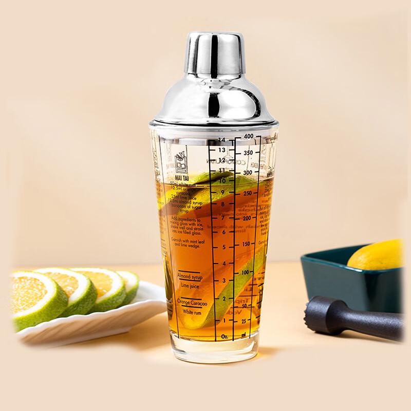 Changbaosen 450ML Glass Cocktail Shaker