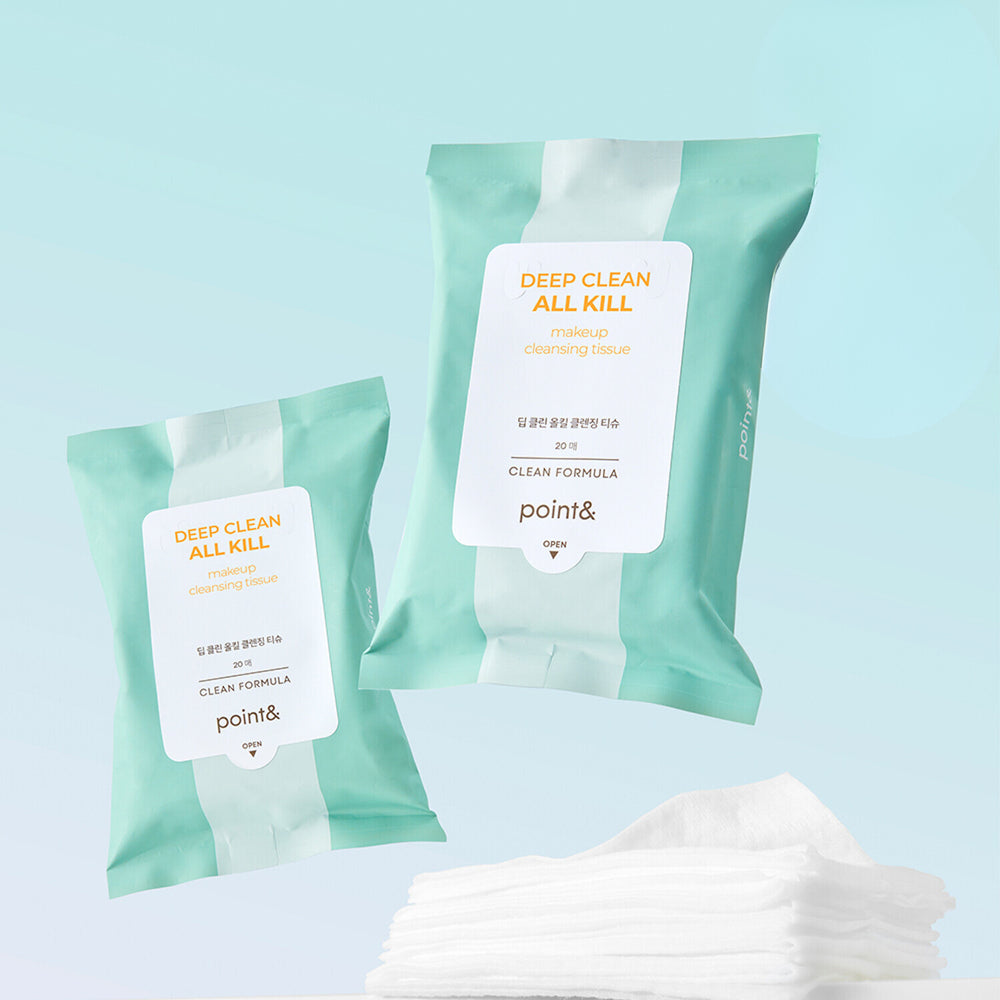 POINT& Deep Clean All Kill Make-up Cleansing Tissue 20P