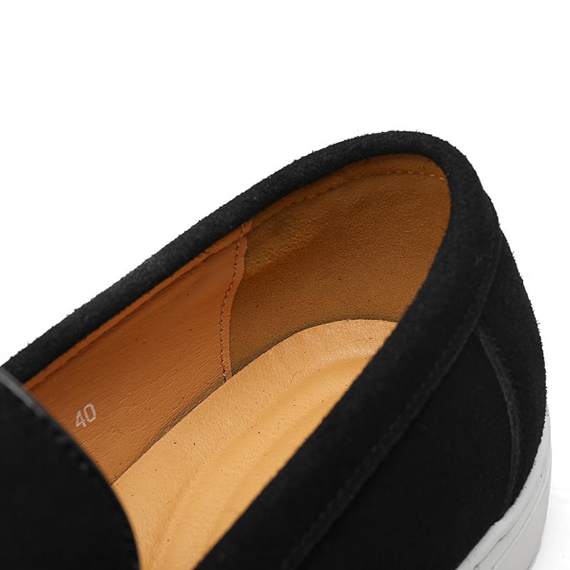 Fashion Leather Casual Shoes Men Loafers Luxury Design Slip On Male Dress Shoes Leisure Style Big Size Good Wear-resistant Sole