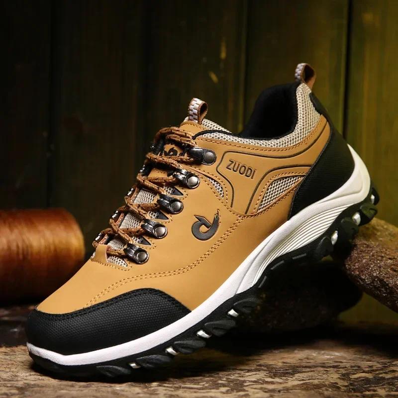 Large Size 39-49 Men's Casual Sneakers Comfort Outdoor Platform Shoes for Men Travel Lightweight Hiking   Mountaineering Shoes