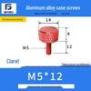 Knurled Aluminum Alloy Hand-Tightening Knob - M3M4M5M6M8 Sizes.