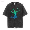 Badminton Player Shuttlecock Boys Kids Men Youth T shirt vintage Washed Unisex designer clothes Casual Stylish
