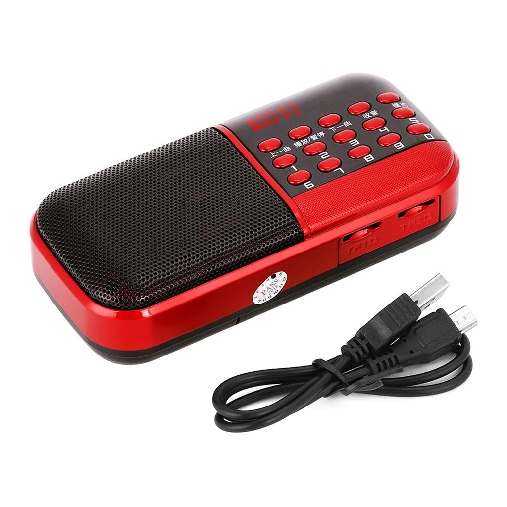 Paměťová karta Hudba Mini reproduktor Rádio 87,5–108 MHz FM stanice Digitální FM rádio s potlačením hluku